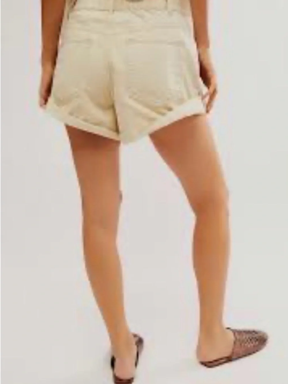 Free People Danni High-Rise Cuffed Shorts